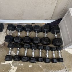 Hex Dumbbell Set (25lbs)
