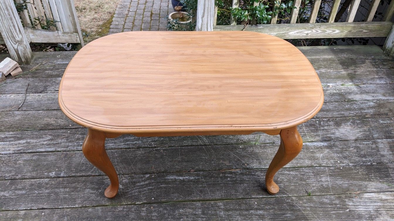 Oval Wooden Coffee Table