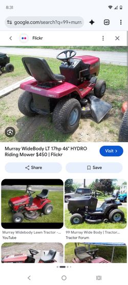 Ride lawn mower