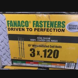 VINYL COATED COIL NAILS 15° Wire Sollated Coil Nails 3x.120