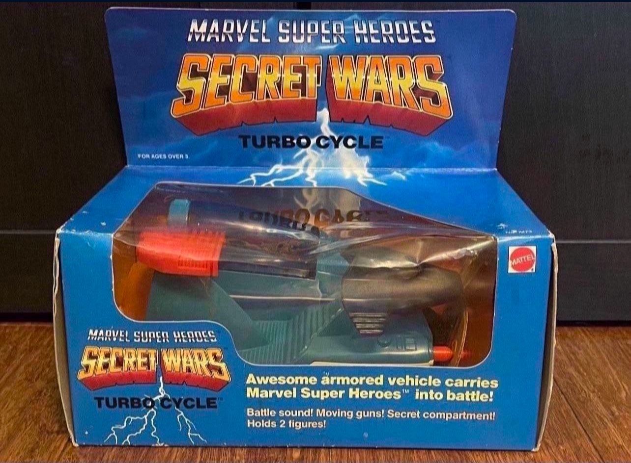 Vintage Mattel Marvel Super Heroes Turbo Cycle MISB