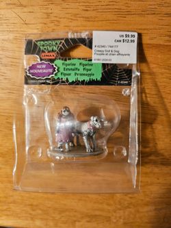 Halloween Spooky Town Creepy Doll & Dog #744177