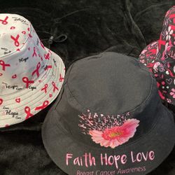 Breast Cancer Bucket Hats