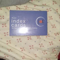 Ruled Index Cards