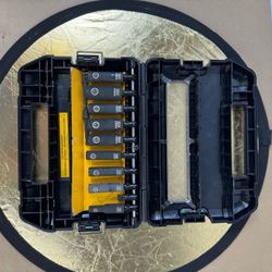 Used DeWalt Impact Ready Hex Socket Set (one is missing) in a hard case