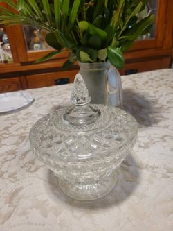 Anchor Hocking Wexford Covered Candy Dish
LynnandGailLLC