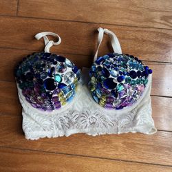 Wild Rainbow Diamond Bra