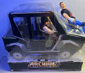 AEW Archive Backstage Brawl Golf Cart Playset Jazwares Vault Matt Hardy Omega MO