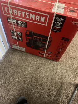 2 Brand New Craftsman 5000w Generators