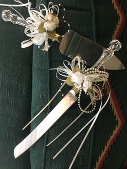 Reception Dinner Wedding Cake Cutlery
