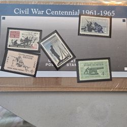 Civil War Centennial Stamps 1961 To 1965