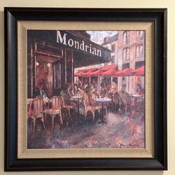 Mondrian and Les Deux Magots by Noemi Martin Art