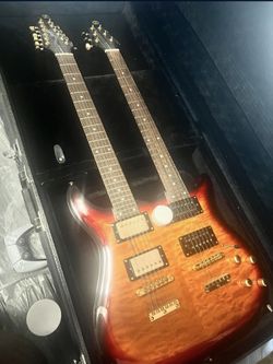 Double Neck Guitar Dot On Shaft