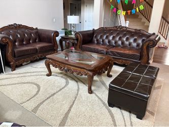 5 pieces family room sofa set