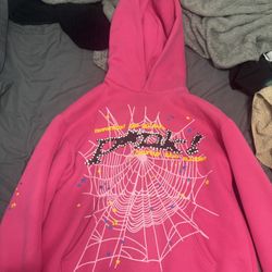 pink Spider Hoodie 