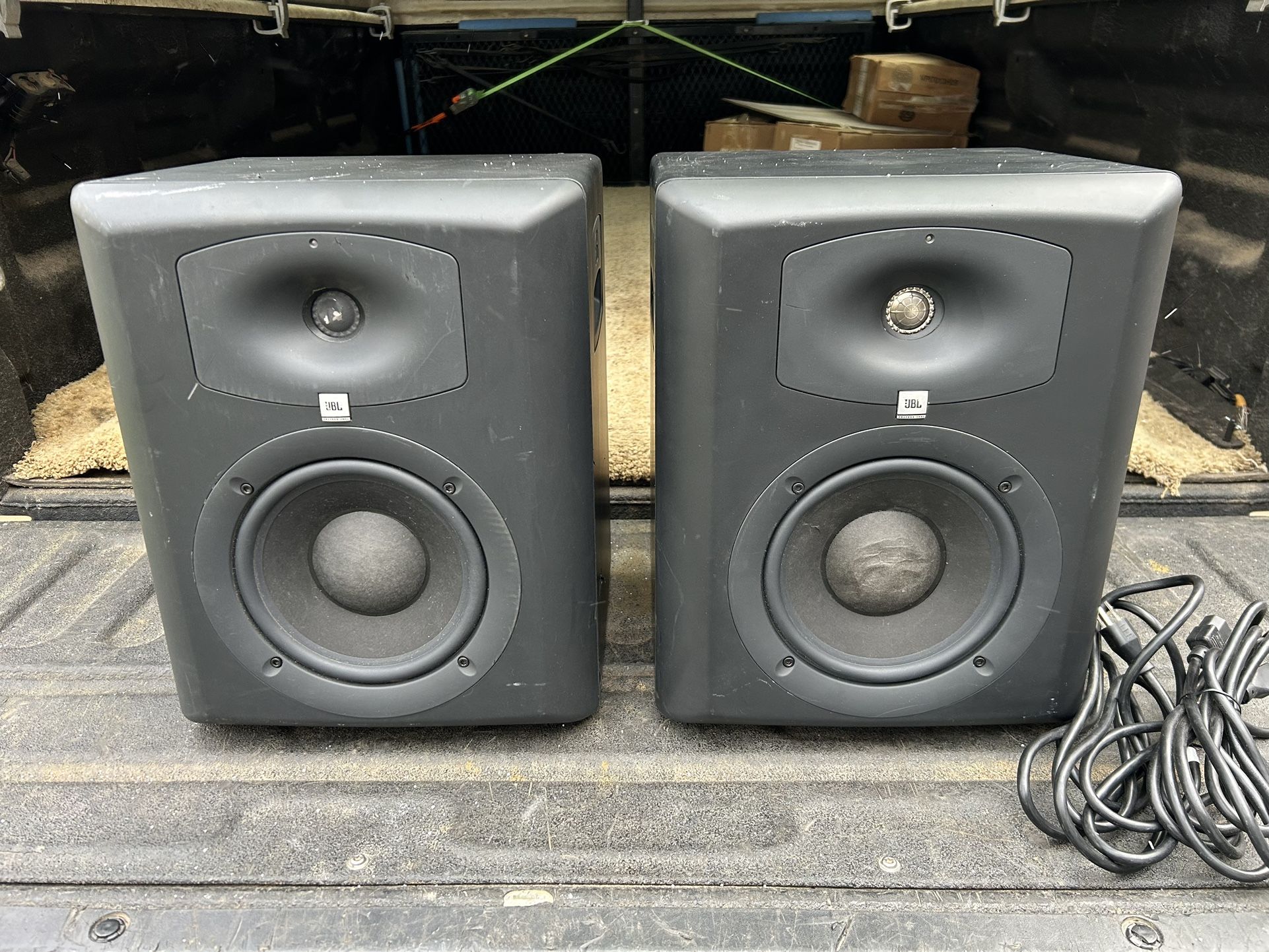 Two JBL LSR6328P Studio Monitors W/Warranty