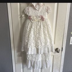 Baby/toddler Bautizo White Dress