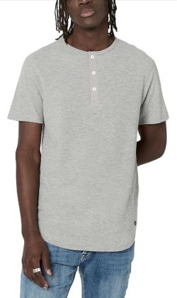 NWT BUFFALO David Bitton Mens Short Sleeve Split Neck Henley Size XXL