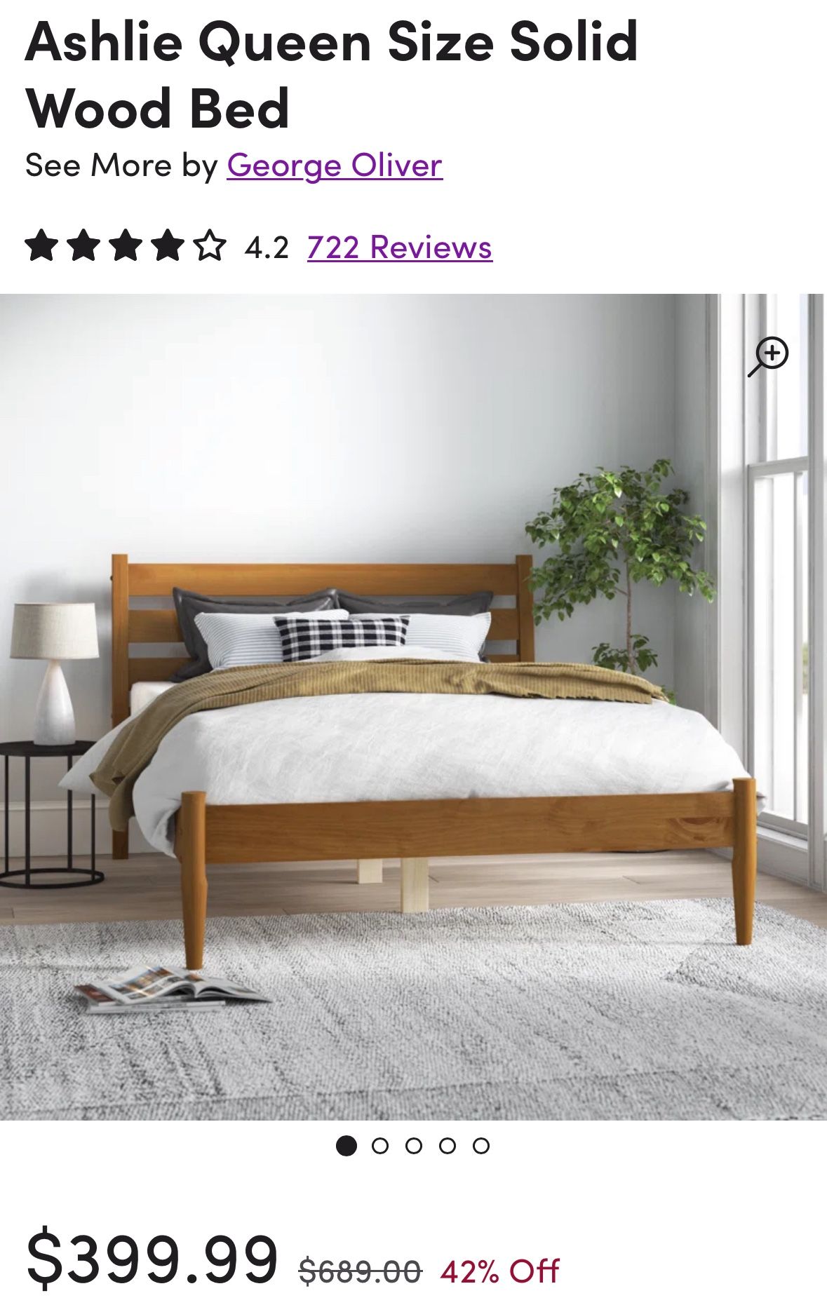 Wood Bed Frame