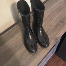 UGGs Black Glossy Rain Boots