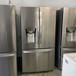 Lg French Door Refrigerator Stainless Steel 4 V9