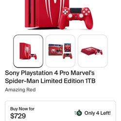 Limited Edition Spider Man Custom PS4