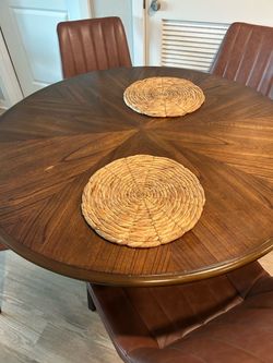 Dining table and chairs