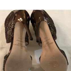 Jimmy Choo Ankle Zipped Bronze Stilett