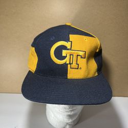 Vintage Georgia Tech top of the world color block SnapBack hat