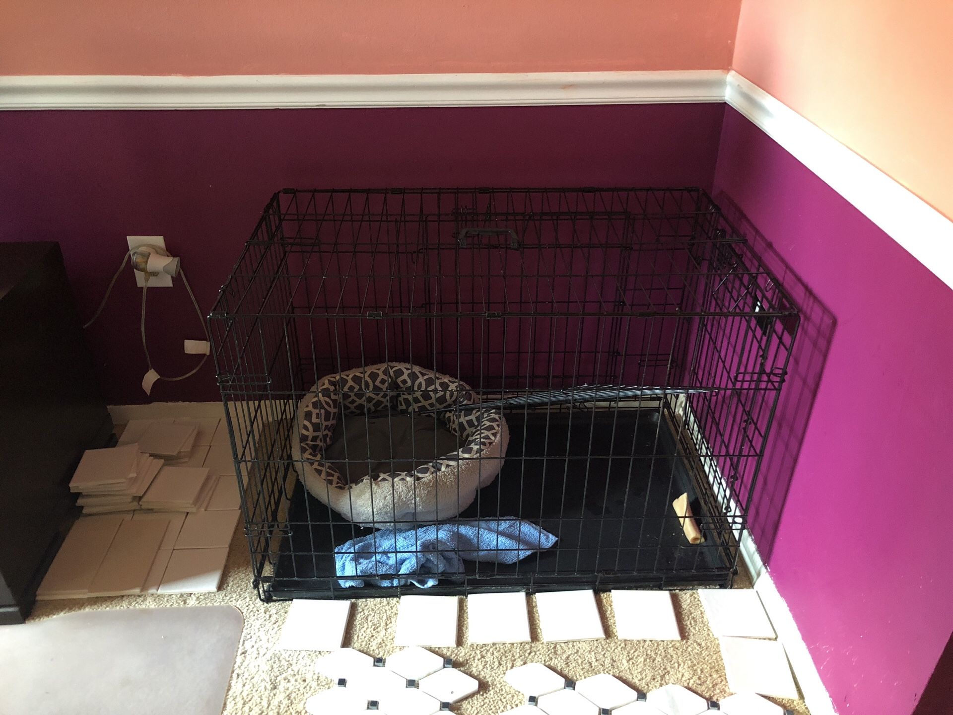 Dog crate very big with separated gate