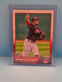 Topps 2015 Update Series Francisco Lindor Rookie Base Card #US82 Indians