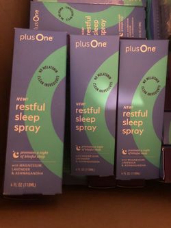 3 packs plusOne Restful Magnesium Sleep Spray, Lavender & Ashwagandha Spray Lavender spray for sleep, ashwagandha aromatherapy mist, hormone-free bedt