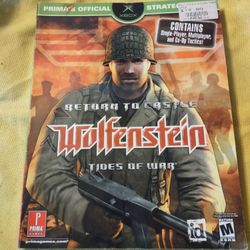 Prima Strategy Guide For Return To Castle Wolfenstein Tides Of War Great Condition