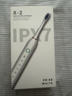 ZD-X2 Sonic Electric Toothbrush Fast Charging IPX7 DuPont Bristles Black White
