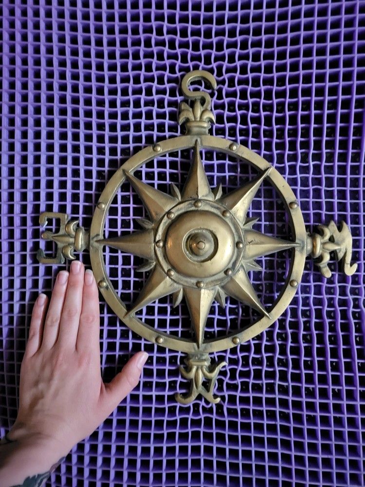 Brass Finish Compass