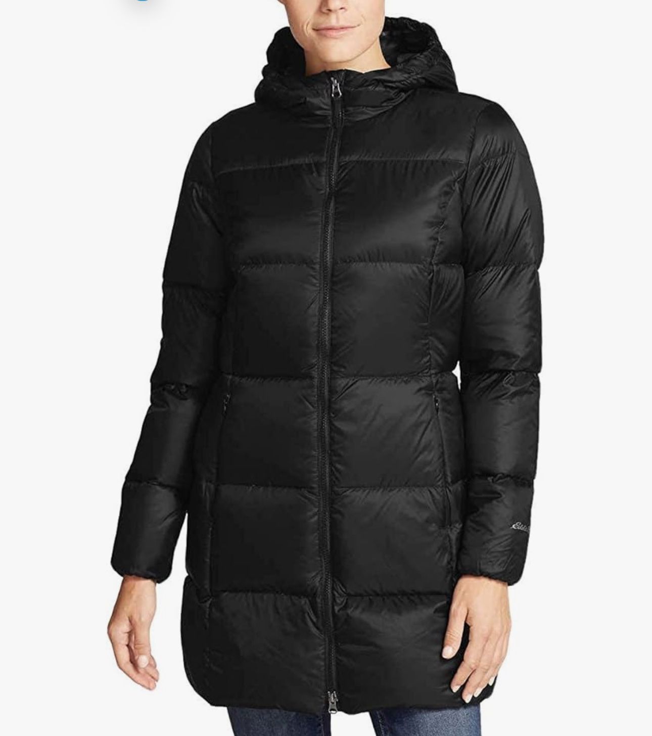 Eddie Bauer Women's Luna Peak Water Resistant Down Parka (Black, Small)