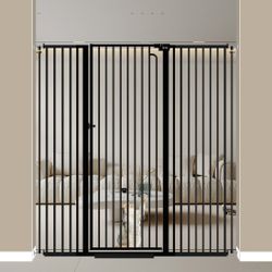 FairyBaby 57" Extra Tall Pet Gate for Big Dogs and Curious Climbers
