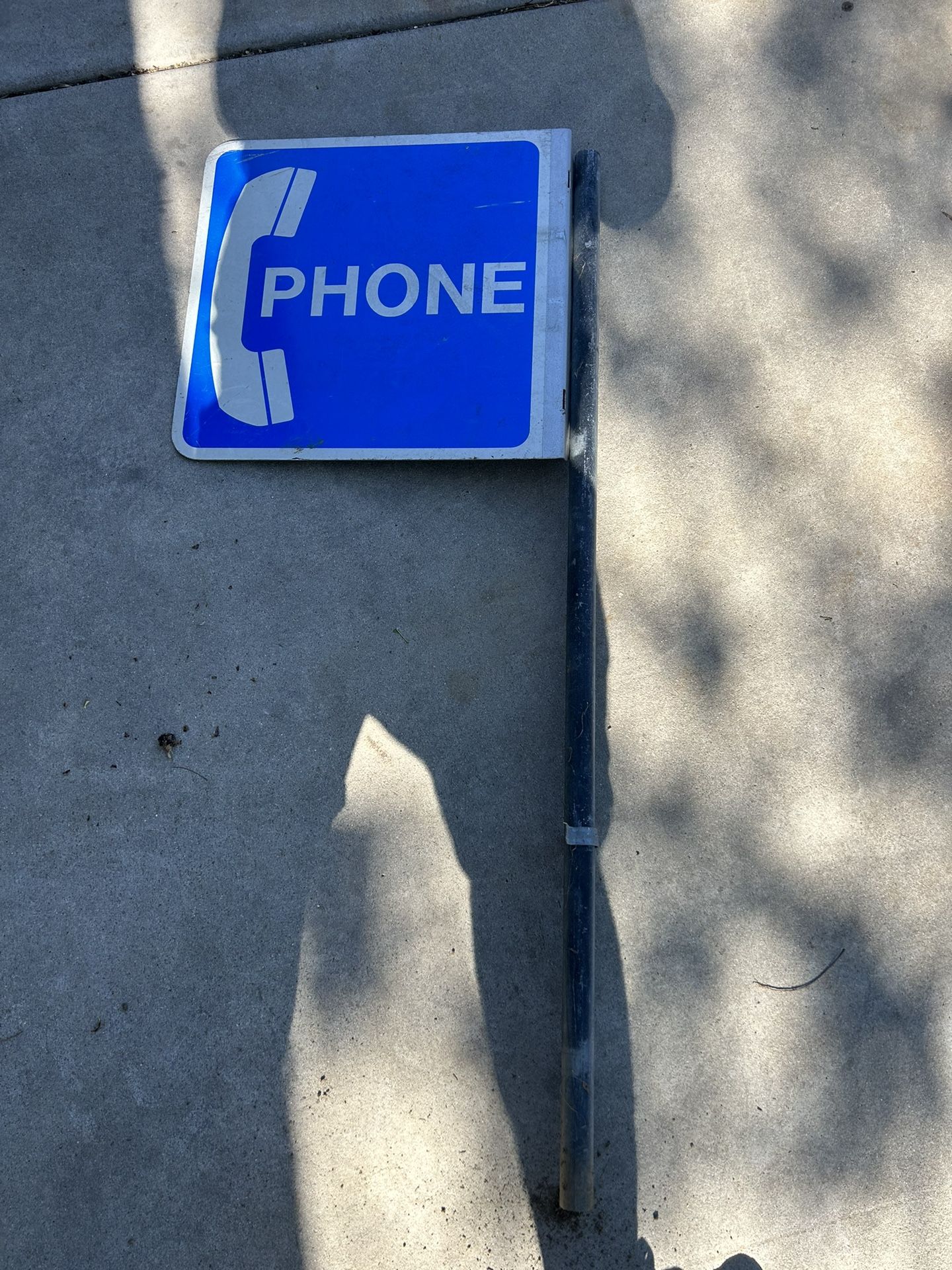 Vintage Phone Sign 