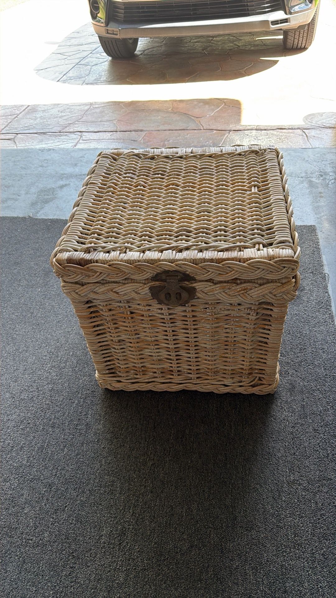wicker storage basket