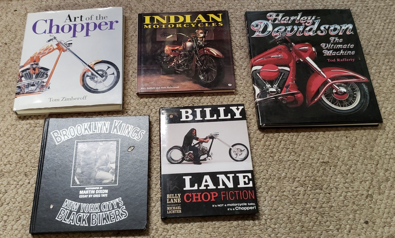 Harley Davidson Indian chopper motorcycle books lot
