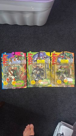 (3) Jim Lee’s TMNT Teenage Mutant Ninja Turtles playmates three figures 1995 Jim Lee’s TMNT Teenage Mutant Ninja Turtles playmates three figures 1995