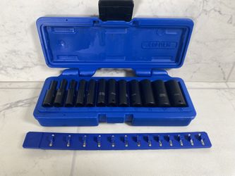 Cornwell 12pc 1/4” Drive Metric Deep Power Socket Set  (A1G009227)