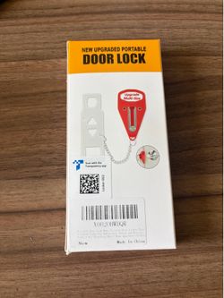 BRAND NEW Upgraded Portable Door Lock in Original Box