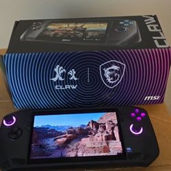 MSI CLAW PORTABLE GAMING SYSTEM $350 Pickup Today!