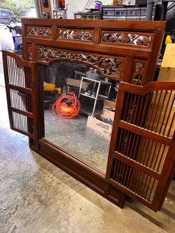 Large Ornate Mirror Closet