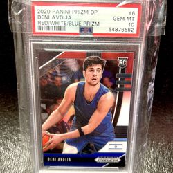 Deni Avdija Rookie PSA 10 RWB Prizm