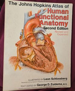 VINTAGE 1980 THE JOHNS HOPKINS ATLAS OF HUMAN FUNCTIONAL ANATOMY