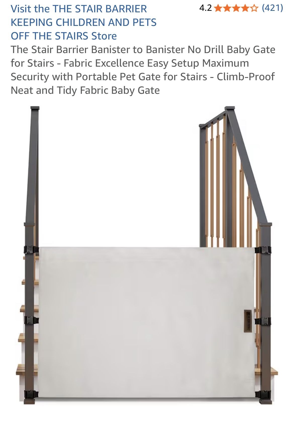 StairBarrier Pet And Kid Barrier