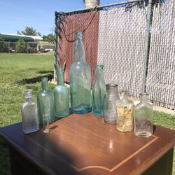 Antique Glass Bottles Group 1