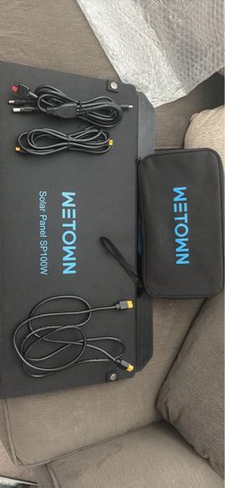 Panel de 100 watts nuevos viene con todos sus cables